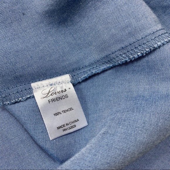 Lovers + Friends Tessa Chambray Mini Dress new - Picture 5 of 7